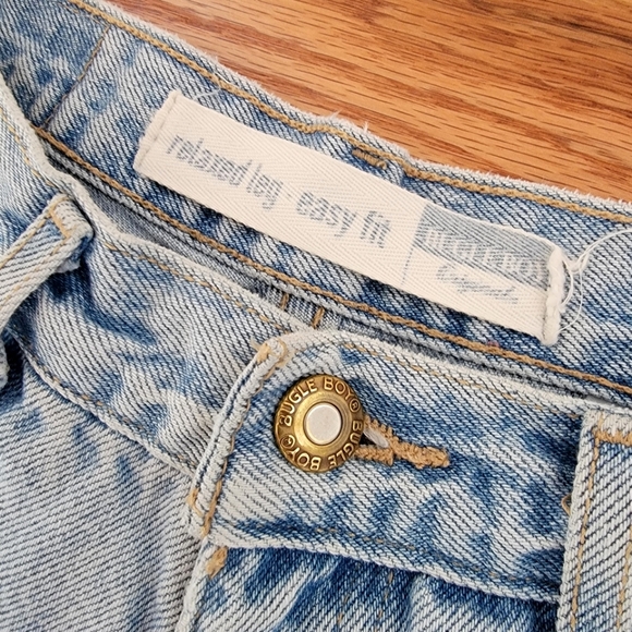 BUGLE BOY ORIGINALS ♡ Vintage Factory Faded Hi-Rise Relaxed Easy Fit Jeans 10 - Picture 8 of 16